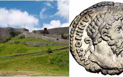 Roman coins discovered buried underneath the ruins of Japanese castle